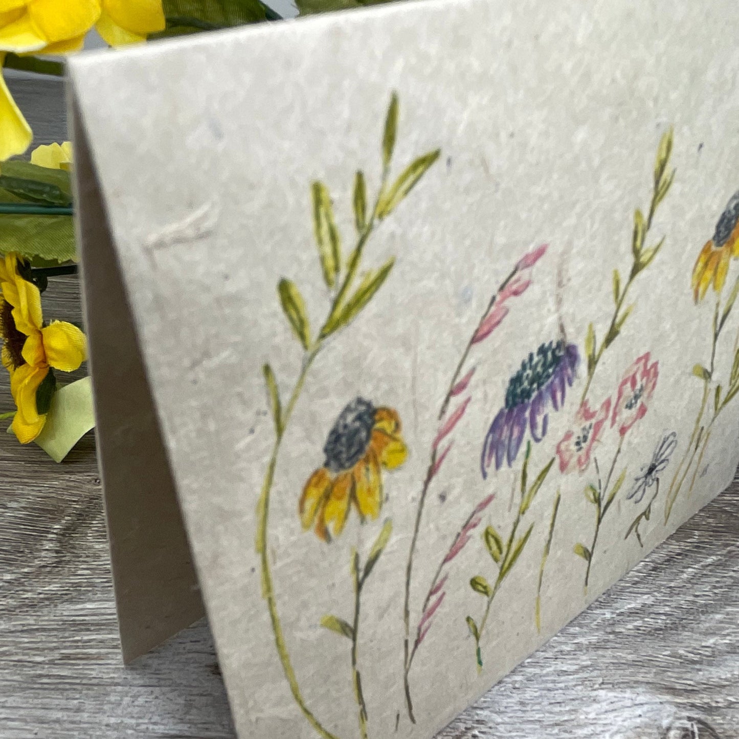 Wildflowers | Hand Drawn | Plantable Seed Paper | Wall of Flowers