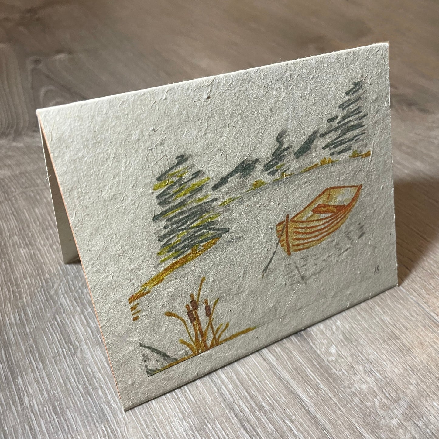 Boat  | Hand Drawn | Plantable Seed Paper