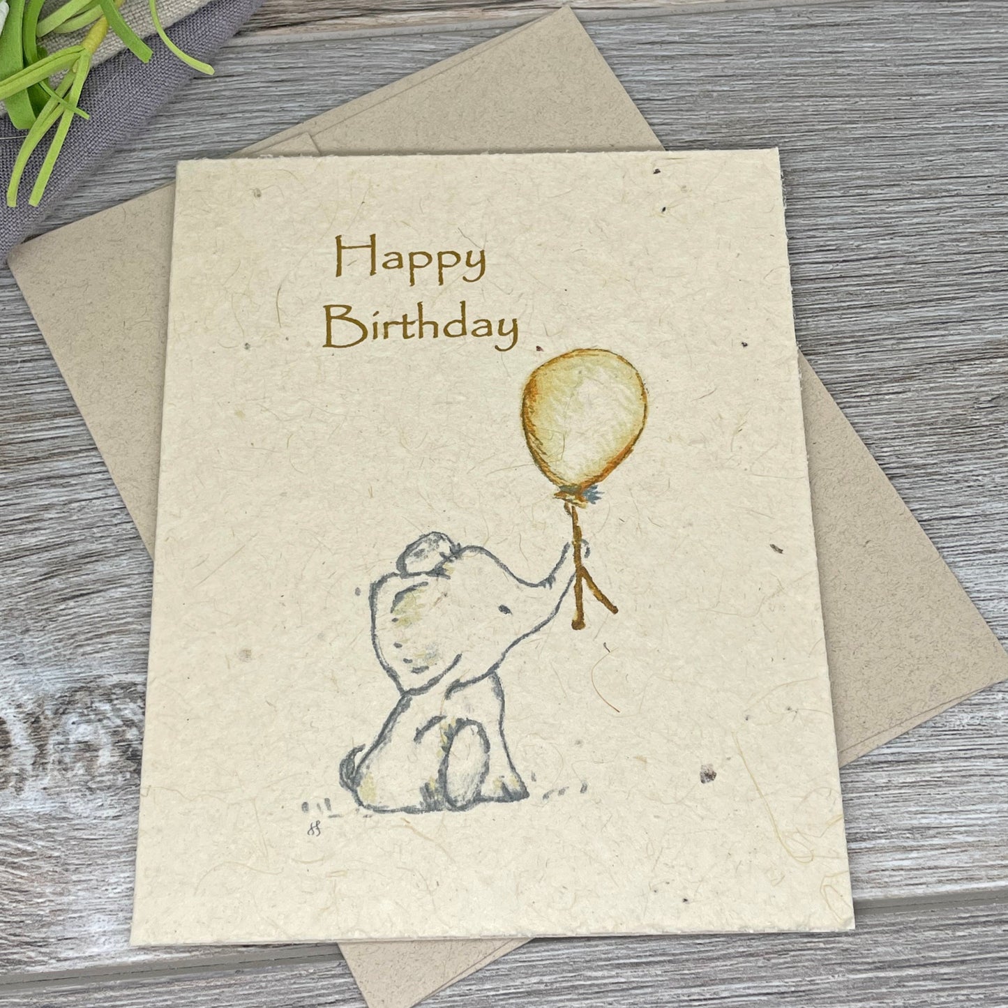 Birthday Card. Plantable Seed paper. Childrens Birthday Card. 