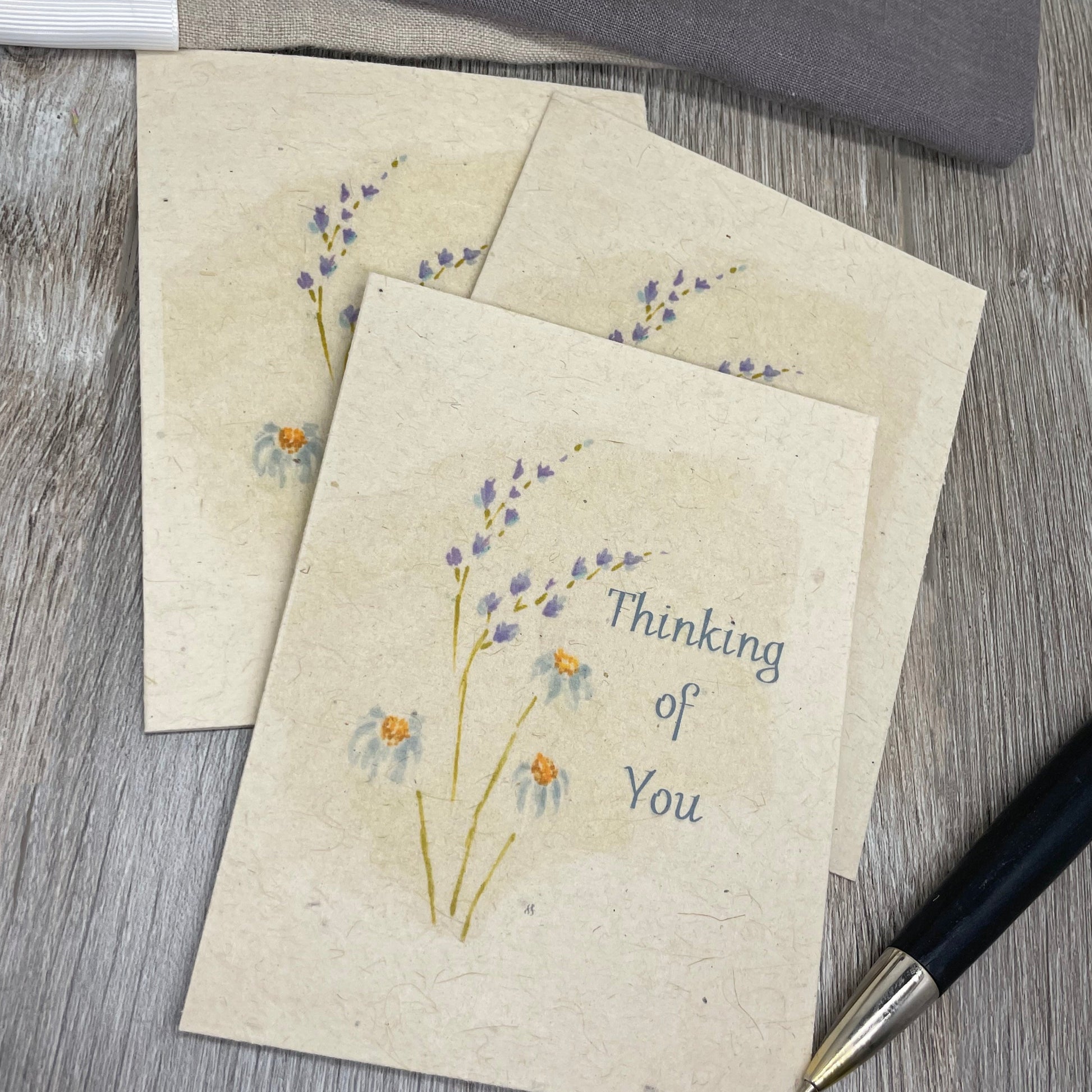 Wildflower Seed Paper. Thinking of you. butterfly. plantable card. grief. sympathy. funeral. thinking of you card.